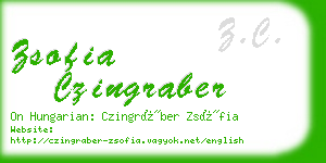 zsofia czingraber business card